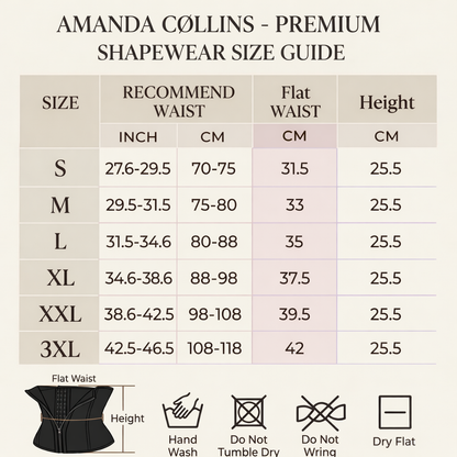 Amanda Collins Hourglass Sculpt Shapewear Waist Trainer