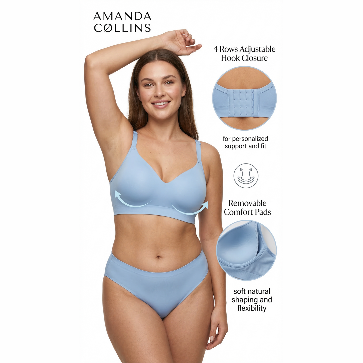 Amanda Collins Seamless Comfort Bra